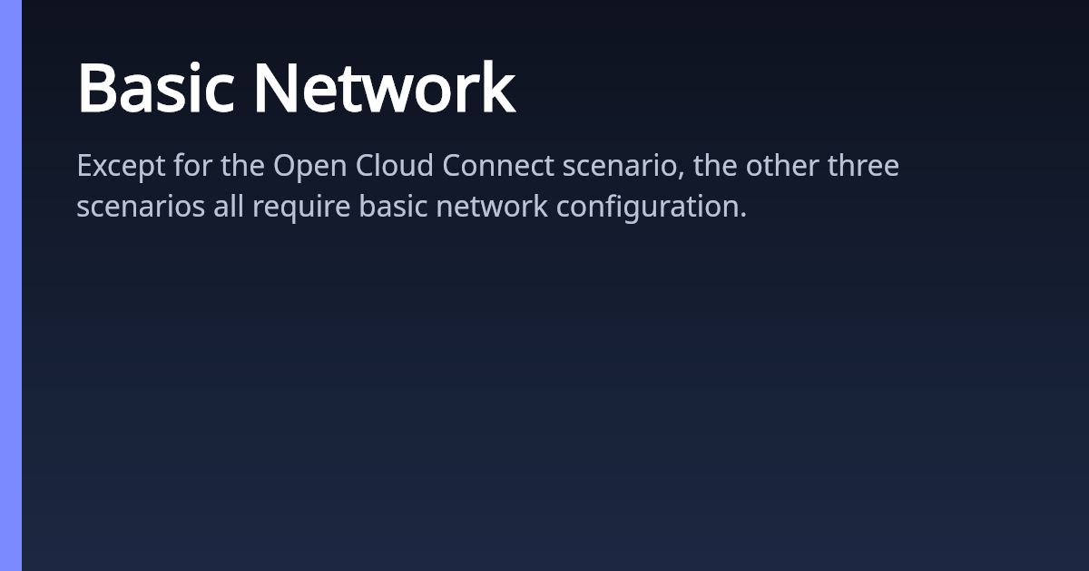 Basic Network | AsterNOS